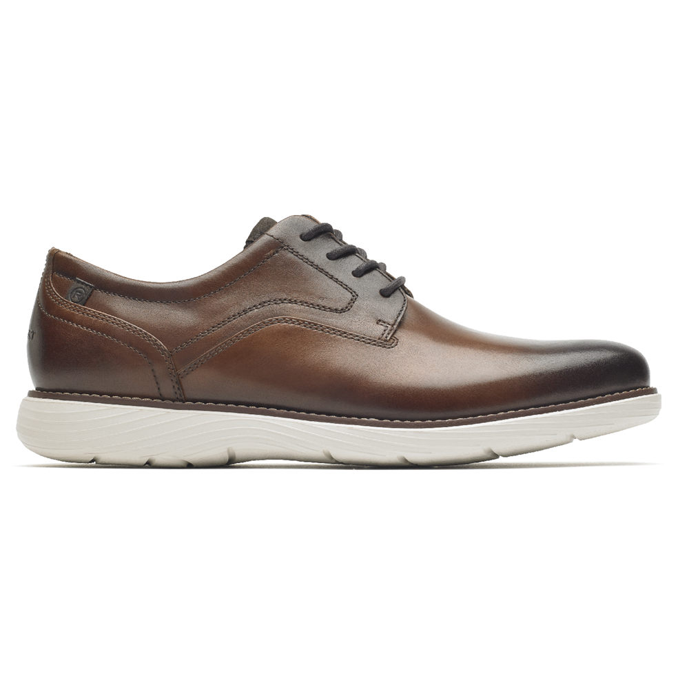 Oxfords Rockport Homem Marrom - Garett Plain Toe - 81207HVGQ